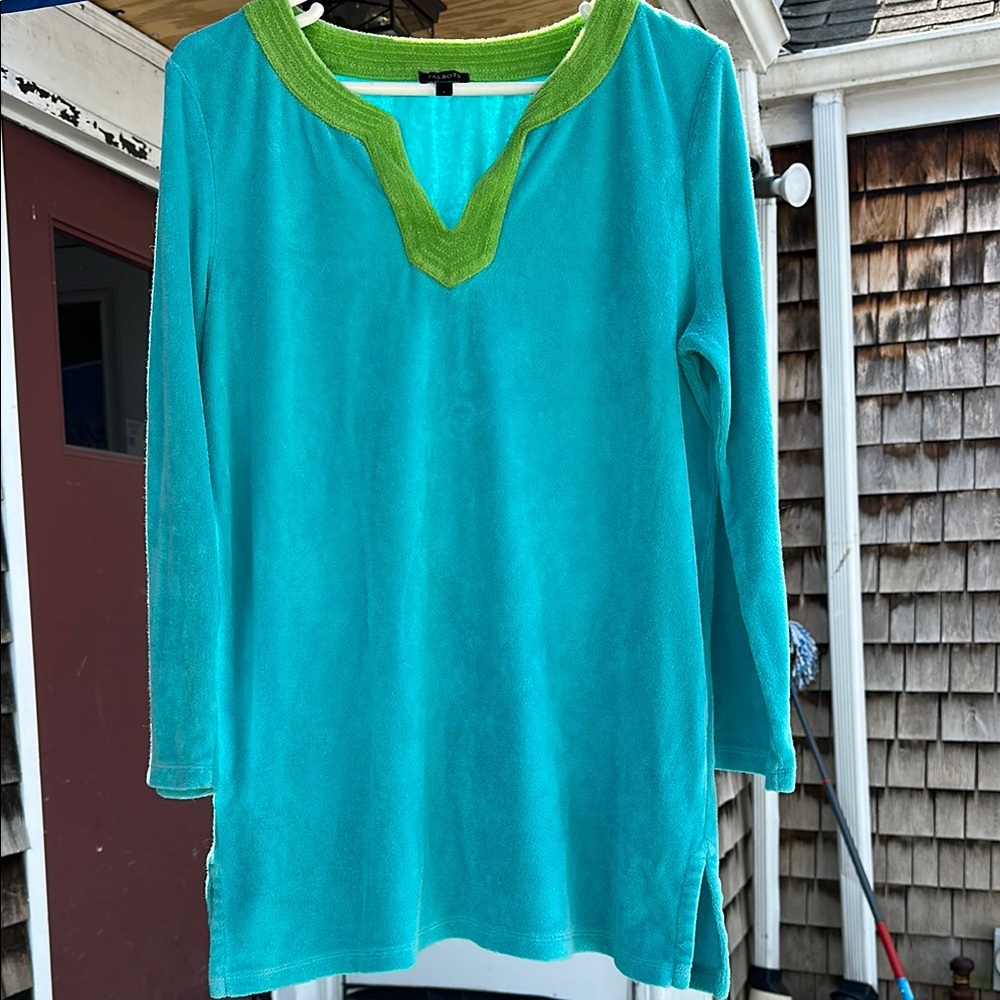 Talbots terry beach cover/tunic